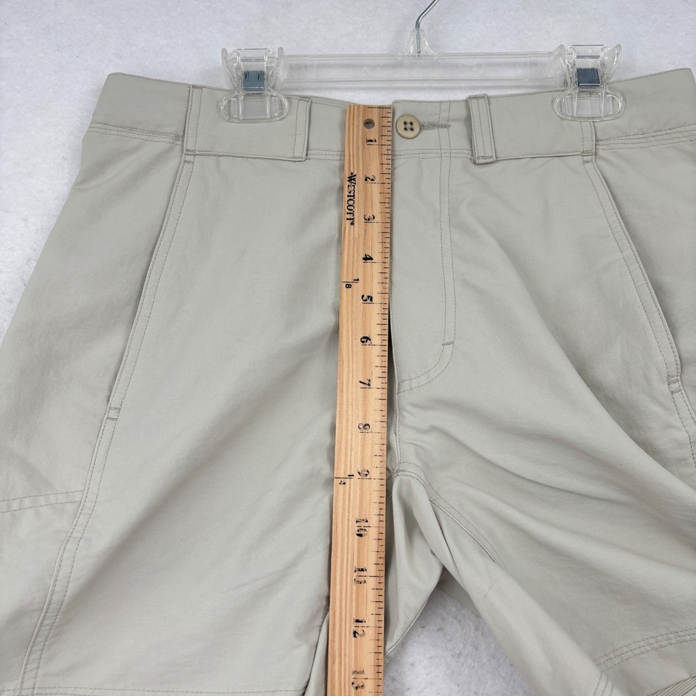 Royal Robbins Hiking Shorts Womens 4 Tan Nylon Lightweight Outdoor Utility - Picture 9 of 11